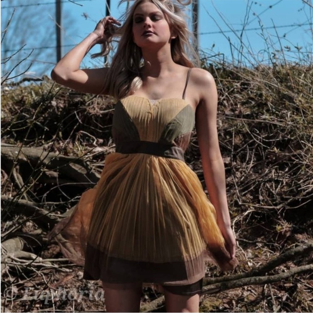 SALE!!!!! NWT Ryu Multi Color Pleated Cami Dress